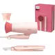 Стайлер Philips (набор фен + выпрямитель), розовый