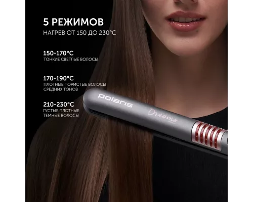 Стайлер Polaris PHS 2512KT, Dreams Collection, розовый