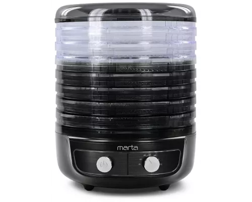 Сушилка для овощей и фруктов MARTA MFD-8083PS черный жемчуг