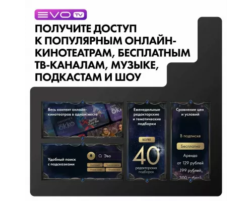 Телевизор Evo tv 43 Black