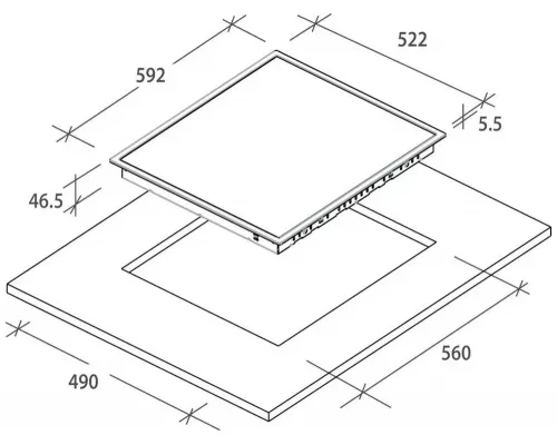 Варочная поверхность CANDY CH 64 EX CP