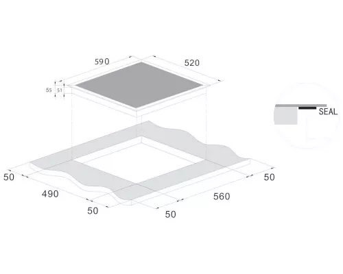 Варочная поверхность CANDY CIS642SCTT