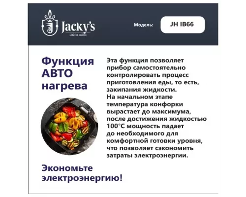 Варочная поверхность Jacky's JH IB66 черный