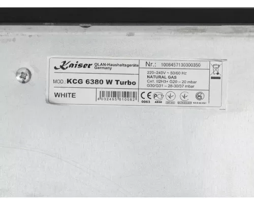 Варочная поверхность Kaiser KCG 6380 W Turbo
