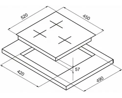 Варочная поверхность Korting HG 465 CTRB