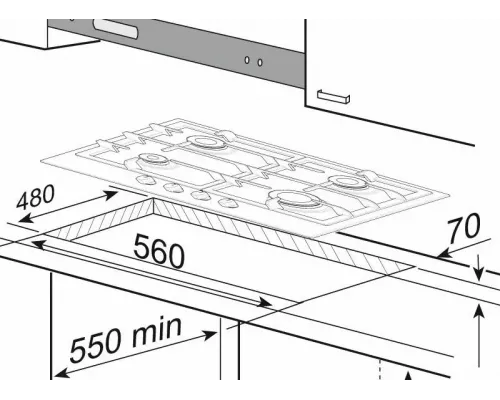 Варочная поверхность Korting HG 665 CTGX