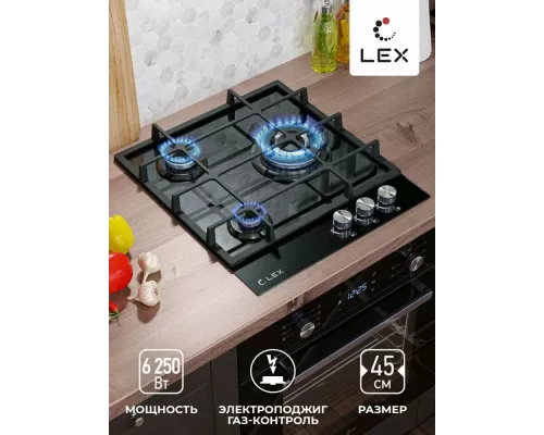 Варочная поверхность LEX GVG 431 BL черный