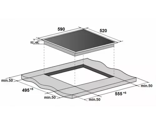 Варочная поверхность Monsher MHE 6019