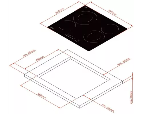 Варочная поверхность Monsher MHE 6022