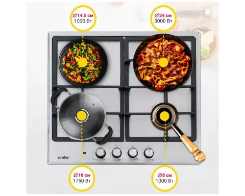 Варочная поверхность Simfer H60V31M516