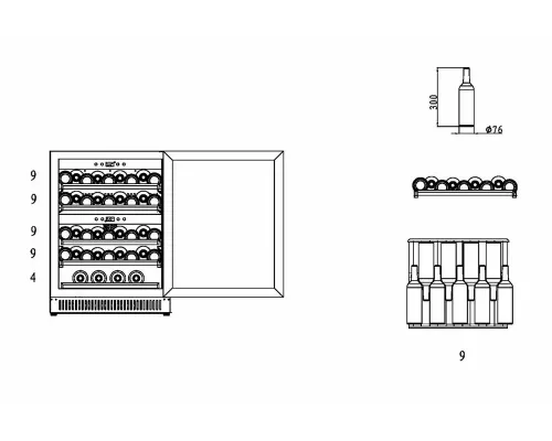 Винный шкаф CASO WineChef Pro 40