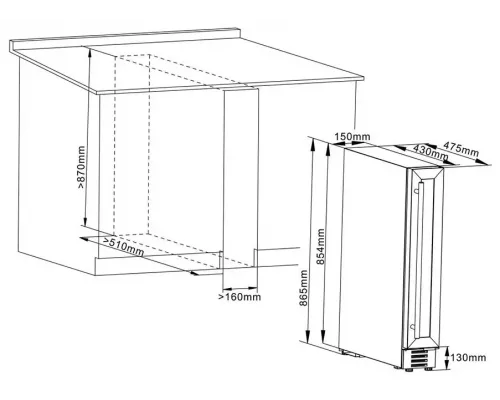 Винный шкаф Cellar Private CP007B