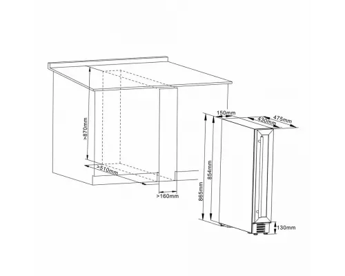 Винный шкаф Cellar Private CP007B