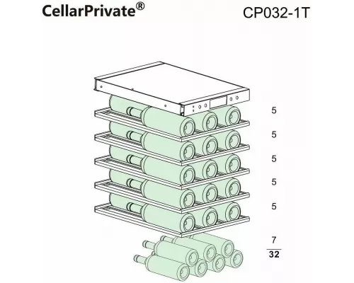 Винный шкаф Cellar Private CP032-1T