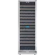 Винный шкаф Cellar Private CP165-2T черный, серебристая дверь
