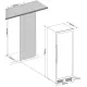 Винный шкаф Cellar Private CP165-2T черный, серебристая дверь