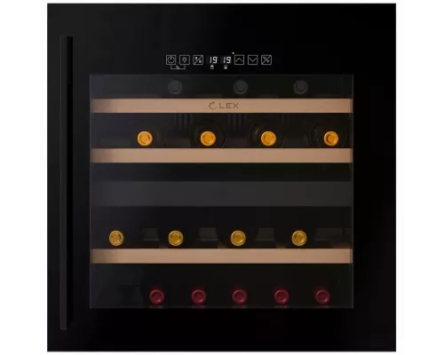 Винный шкаф LEX LWD6036BL dual zone