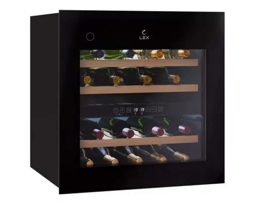 Винный шкаф LEX LWD6036BL dual zone PP