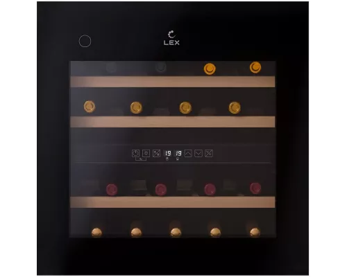 Винный шкаф LEX LWD6036BL dual zone PP