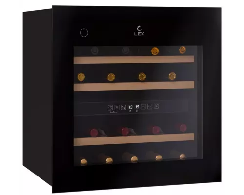 Винный шкаф LEX LWD6036BL dual zone PP