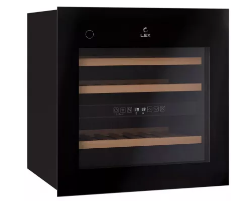 Винный шкаф LEX LWD6036BL dual zone PP