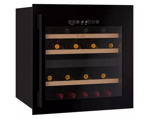 Винный шкаф LEX LWD6036BL dual zone S