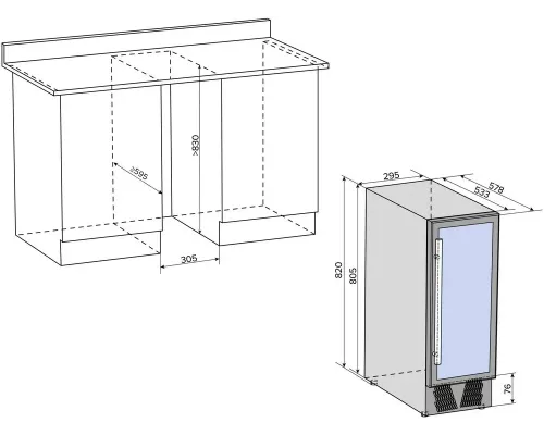 Винный шкаф Libhof CX-19 Black