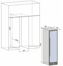 Винный шкаф Libhof SMD-110 slim black