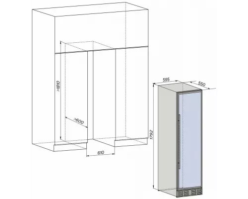 Винный шкаф Libhof SMD-110 slim black