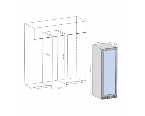 Винный шкаф Libhof SQD-165 black