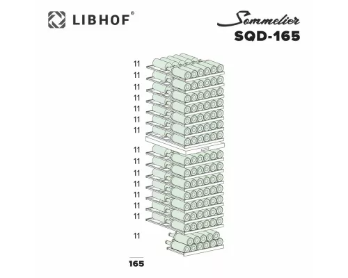 Винный шкаф Libhof SQD-165 black