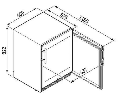 Винный шкаф Liebherr WTes 1672-26 001 нерж. сталь