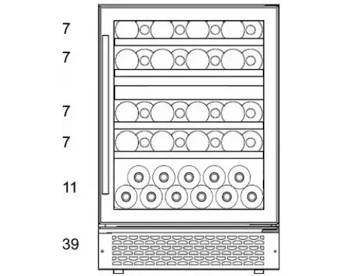 Винный шкаф MC Wine W46DB