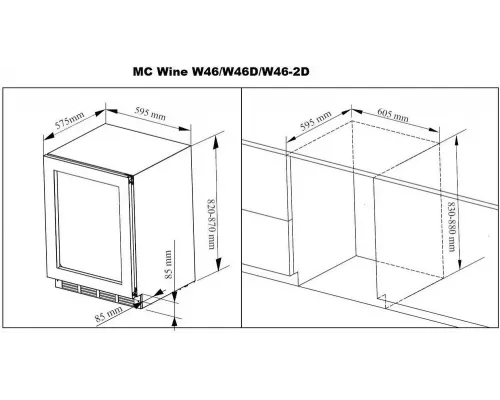 Винный шкаф MC Wine W46DB