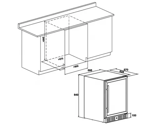 Винный шкаф Meyvel MV46-KBT2