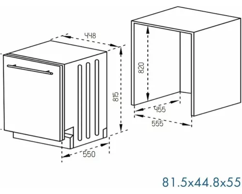 Встраиваемая посудомоечная машина DeLonghi DDW06S Basilia