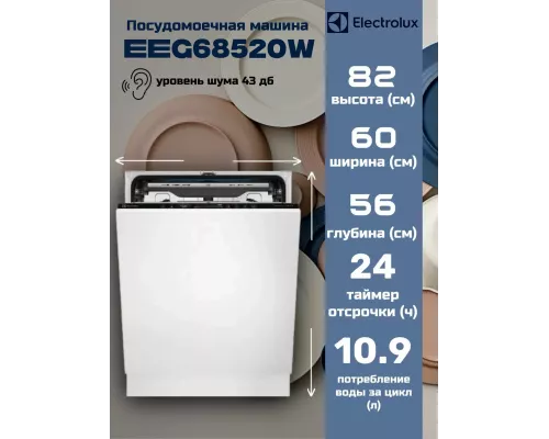Встраиваемая посудомоечная машина Electrolux EEG68520W