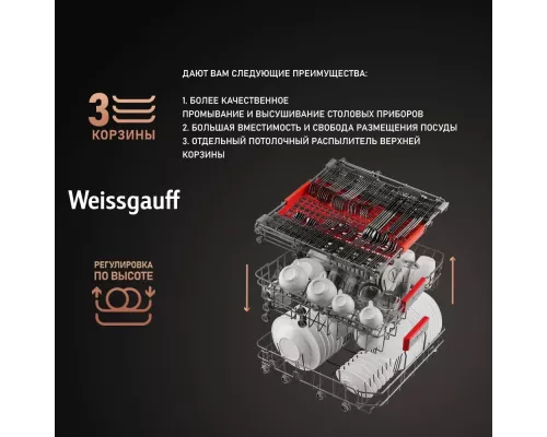 Встраиваемая посудомоечная машина Weissgauff BDW 6035