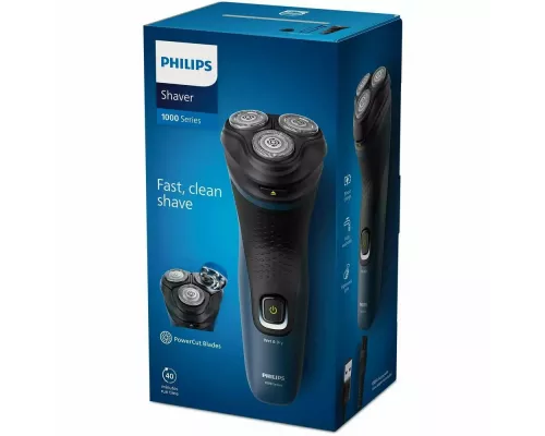 Бритва Philips S1151/00 синий/черный