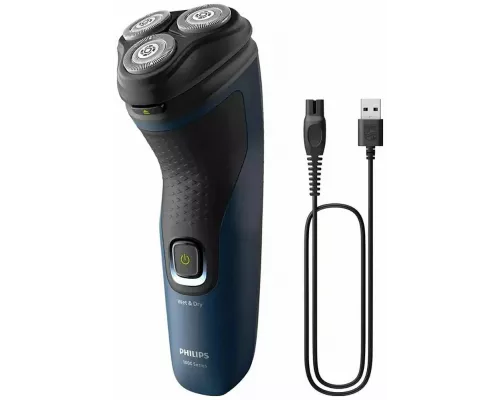 Бритва Philips S1151/00 синий/черный