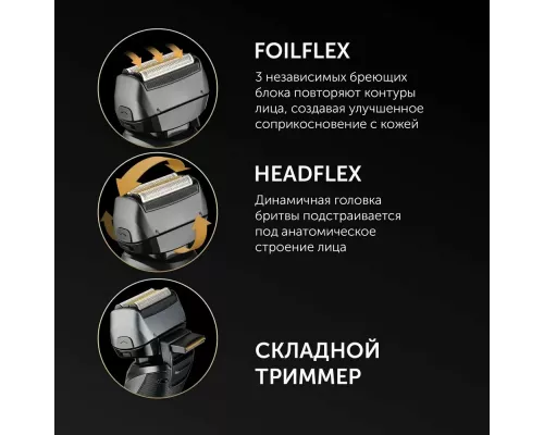 Бритва Polaris PMF1014 RC PRO черный/графит