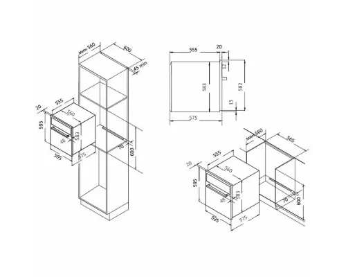 Духовой шкаф EVELUX EO 612 EB