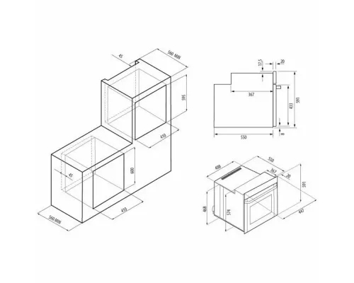 Духовой шкаф KRONA BREVE 45 BL