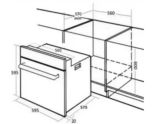 Духовой шкаф Monsher MOE 6183 B