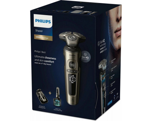 Бритва Philips SP9883/36 золотистый/черный