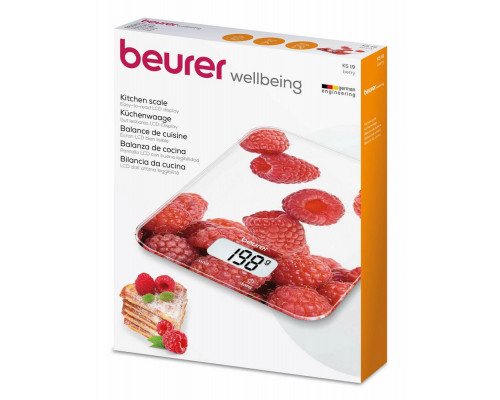 Кухонные весы Beurer KS19 berry рисунок Кухонные весы Beurer KS19 berry рисунок