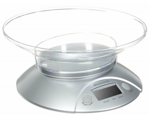 Кухонные весы Maxwell MW-1451-SR серебристый Кухонные весы Maxwell MW-1451-SR серебристый