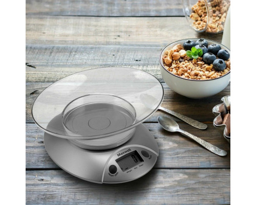 Кухонные весы Maxwell MW-1451-SR серебристый Кухонные весы Maxwell MW-1451-SR серебристый