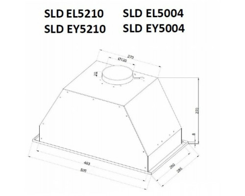 Встраиваемая вытяжка Schaub Lorenz SLD EY5210 Встраиваемая вытяжка Schaub Lorenz SLD EY5210