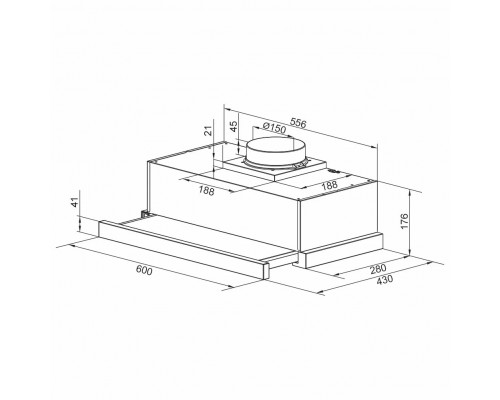 Встраиваемая вытяжка Zigmund & Shtain K 017.6 W Встраиваемая вытяжка Zigmund & Shtain K 017.6 W